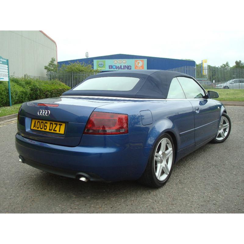 2006 Audi A4 Cabriolet 2.0 TDI 140 BHP 6 SPEED Sport,DIESEL,Full Service History,NEW TURBO,NEW TYRES