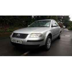 VOLKSWAGEN PASSAT S 1.9 TDI 2003, SERVICE HISTORY CONSISTING OF 8 STAMPS. MOT UNTIL MAY 2017.