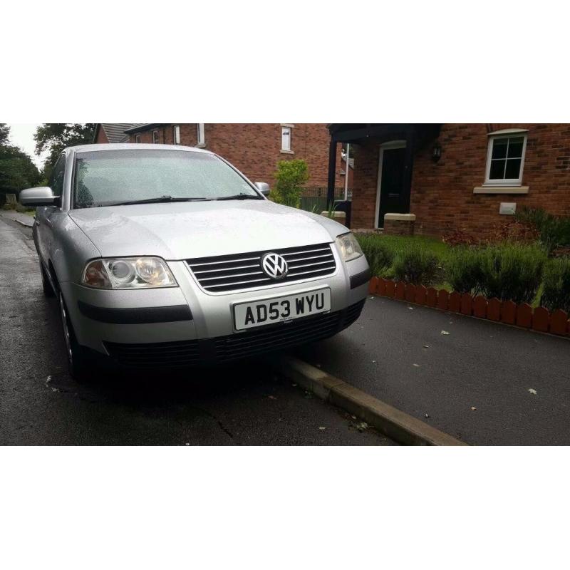 VOLKSWAGEN PASSAT S 1.9 TDI 2003, SERVICE HISTORY CONSISTING OF 8 STAMPS. MOT UNTIL MAY 2017.