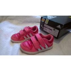 Adidas size 9 pink trainers