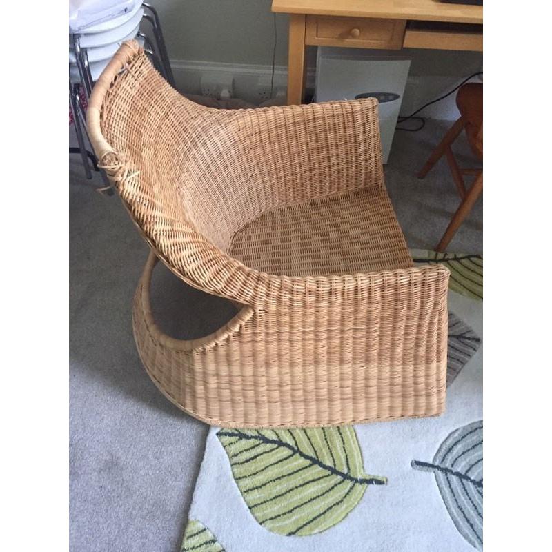 Wicker rocking chair rattan