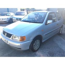 Volkswagen Polo 1.0 L, 1999/V Reg, NEW MOT 'til 28th August 2017, 3 Door Hatch, Silver