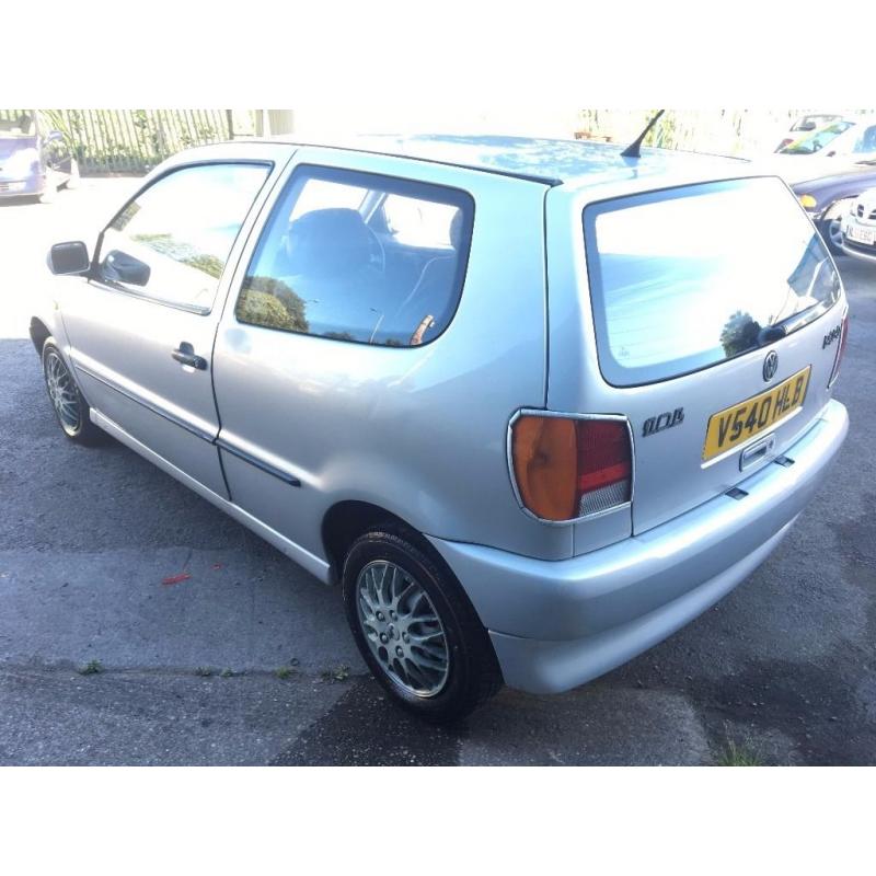 Volkswagen Polo 1.0 L, 1999/V Reg, NEW MOT 'til 28th August 2017, 3 Door Hatch, Silver