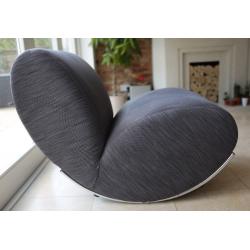 Dwell Rocking Chair, Grey Fabric, Good Condition