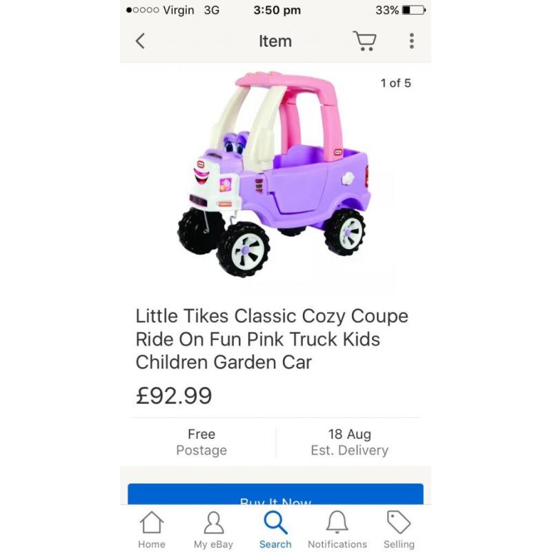 Little tikes cosey coupe