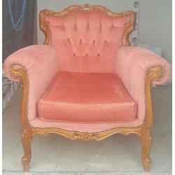 French Louis style arm chair in vgc and very comfortable