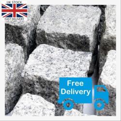 Gray Granite Setts - EU Sourced! Free Delivery - Large UK Stock