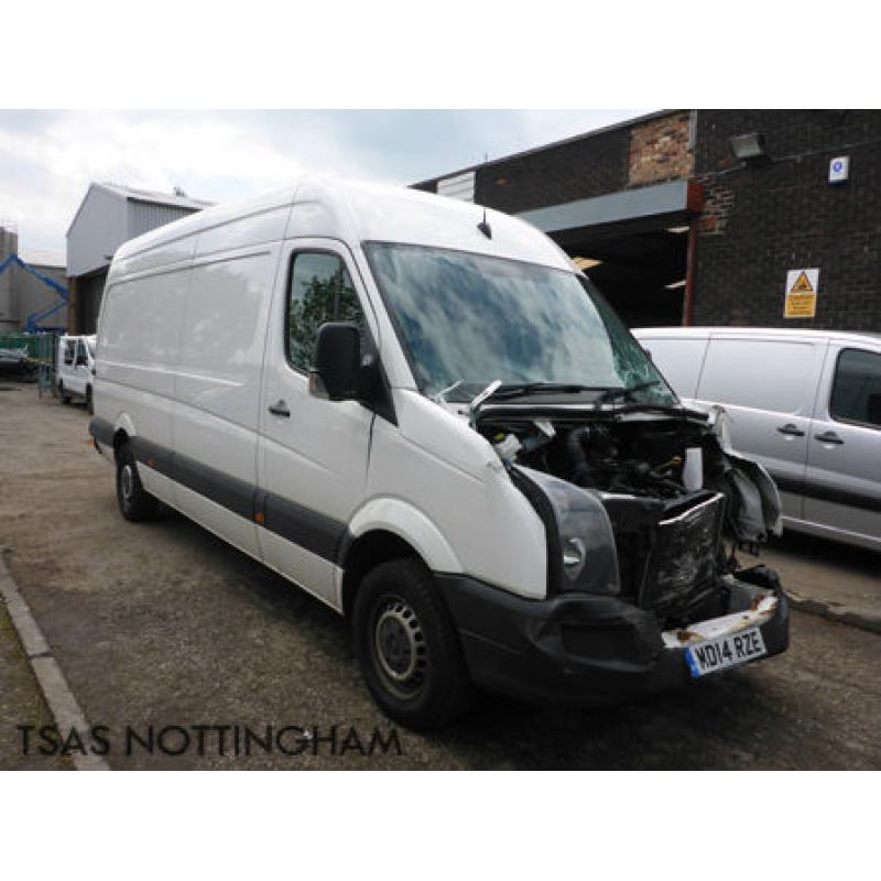 2014 Volkswagen Crafter 2.0 TDi 109 CR35 LWB White Damaged Salvage CAT D