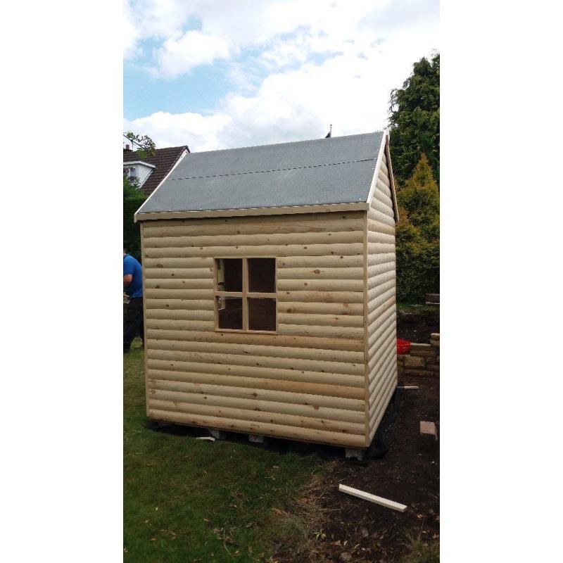 Timber/Wooden Playhouses For Sale1800mm Deep x 1500mm Wide Made From Decorative Log