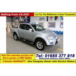 2011 - 61 - MITSUBISHI L200 WARRIOR 2.5DI-D 176 BHP 4X4 DOUBLE CAB PICK UP