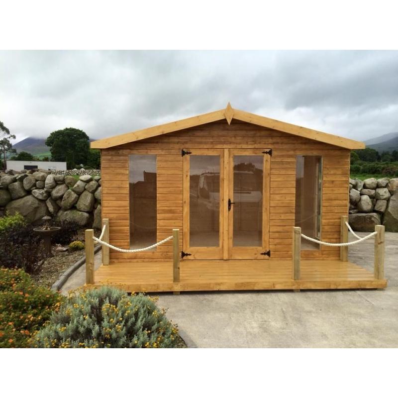 14ft x 10ft summerhouse with 4ft Veranda