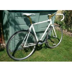 White atlas python fixi fixed speed bike bicycle