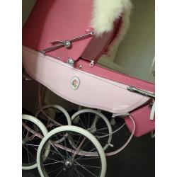 Silver cross rose dolls pushchair and extras!