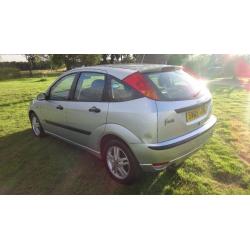 Ford Focus Zetec, 2005, 1.8, Petrol, Silver, 5 door, MOT to 22/7/17, Serviced 15/7/16, Mileage 67k