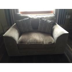 SCS Three seater Sofa and two seater snuggle sofa