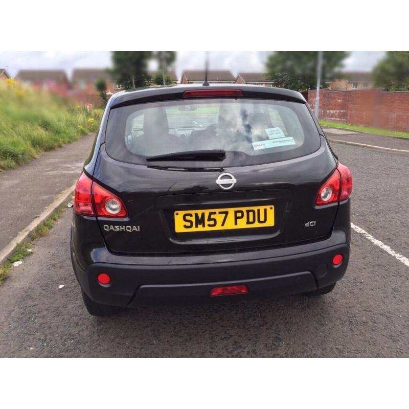 Nissan Qashqai 2007 black,1.5 L Diesel  Long MOT 03/2017, only 60k miles, 5 seater, 2 keys, Alloys