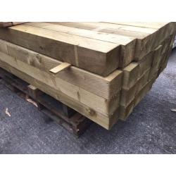 =NEW= PRESSURE TREATED 4"X 4"X 8FT WOODEN/ TIMBER POSTS