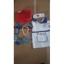 kids toy doctor set with fancy dress