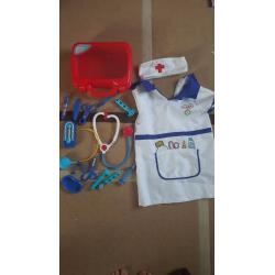 kids toy doctor set with fancy dress