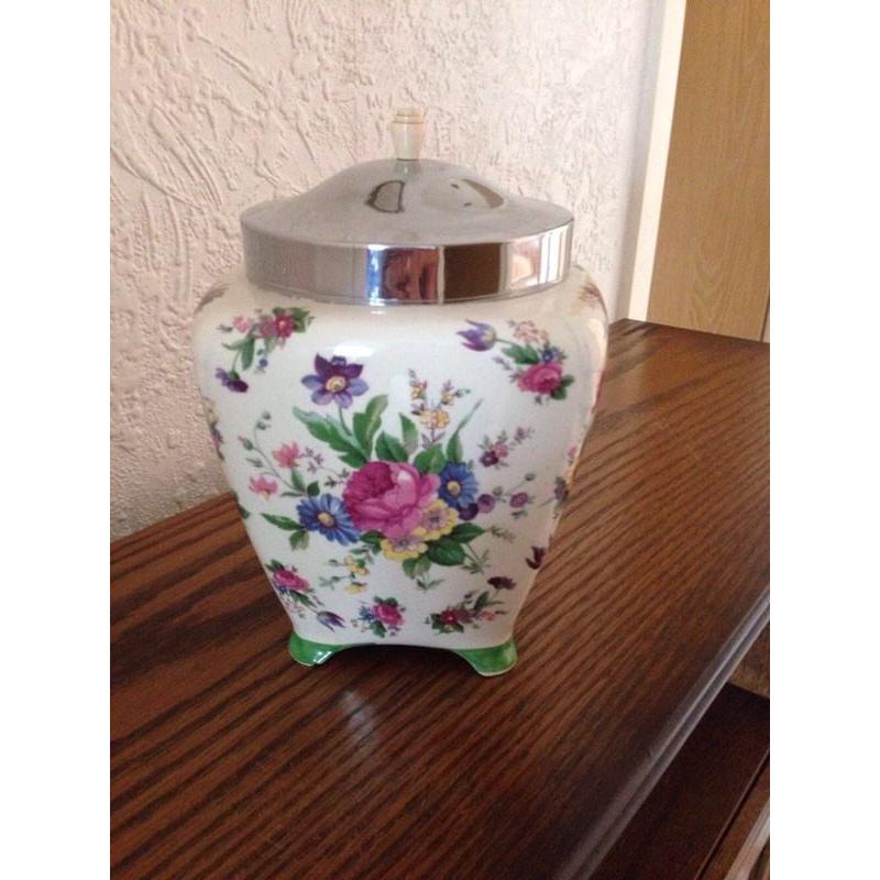 Bone china flower jar