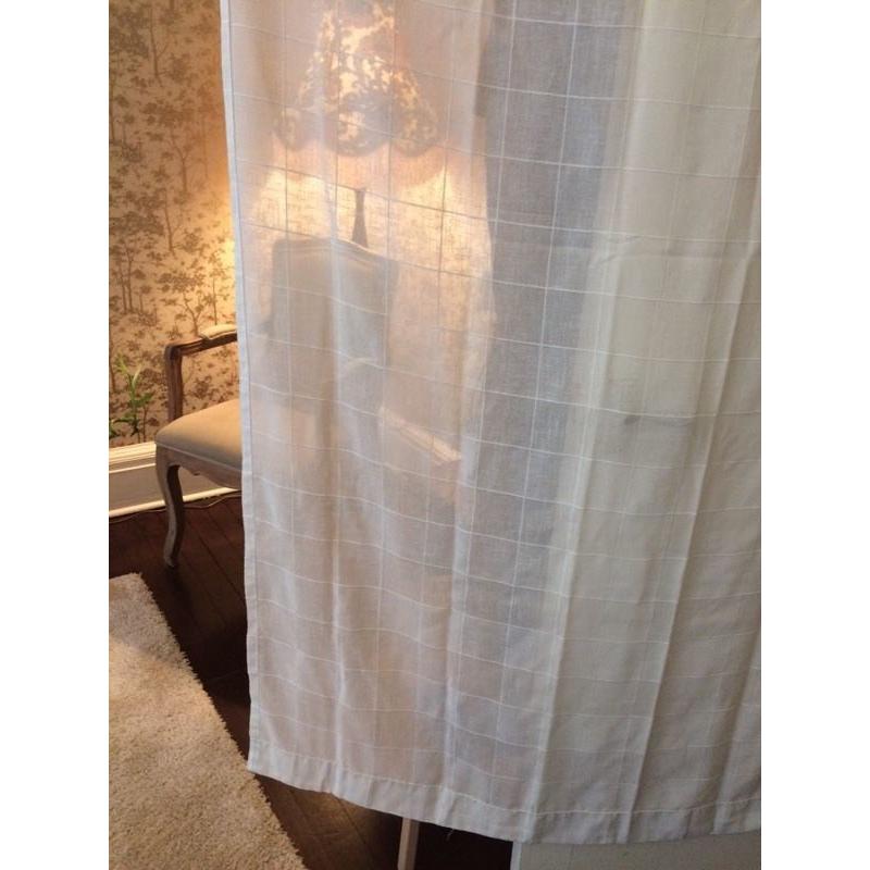 Three beautiful voiles curtains
