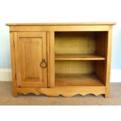 Mexican Pine Unit with attractive details One cupboard and one shelf