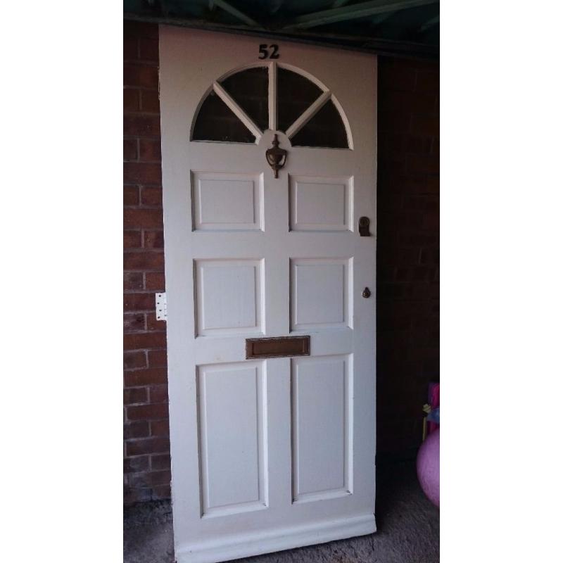 External Front Door with locks and letterbox