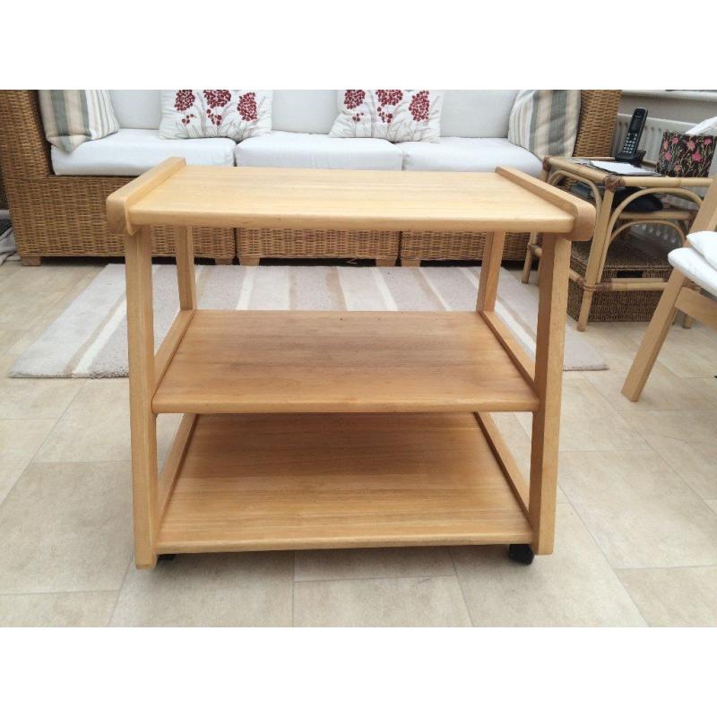 TV Stand - Light rubberwood