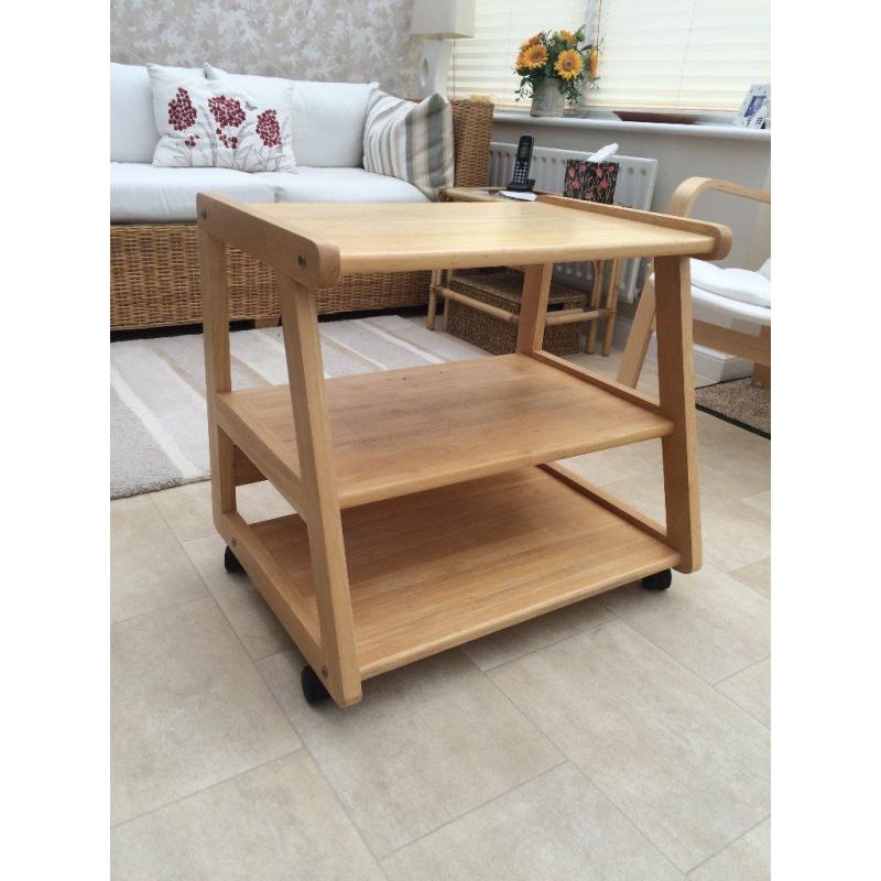 TV Stand - Light rubberwood