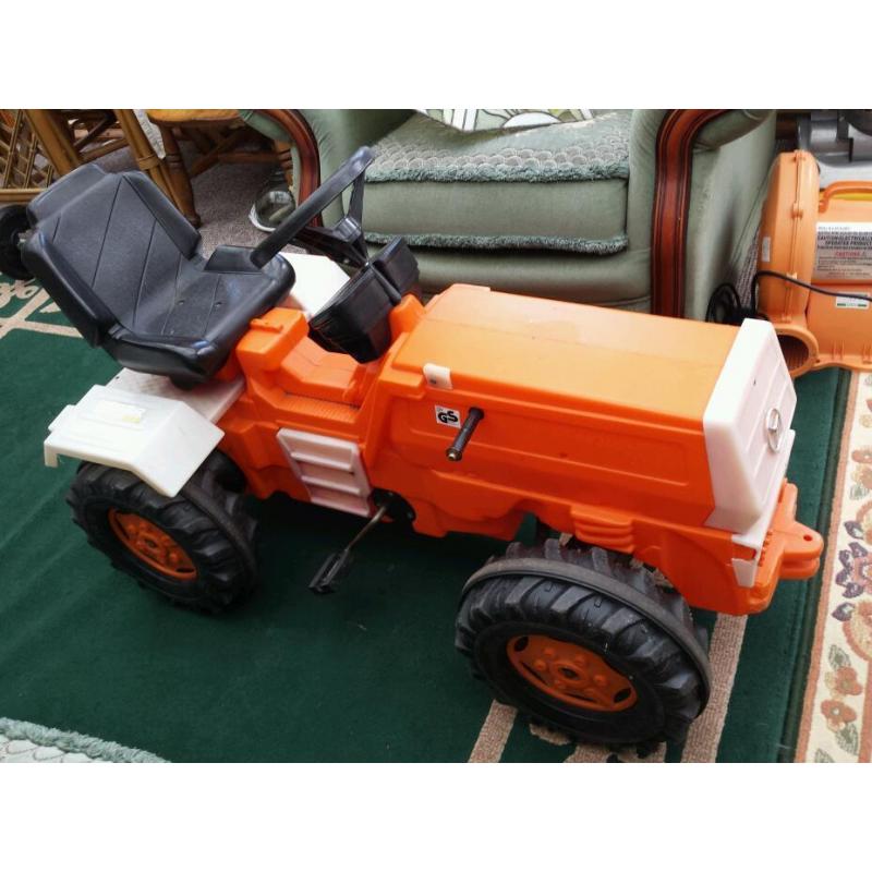 Large kiddies pedal tractor.