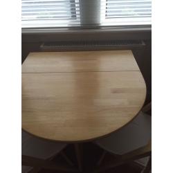 John Lewis 'Butterfly' folding table and 2 Chairs