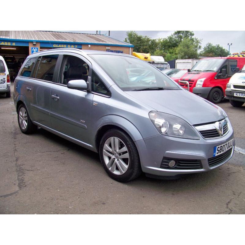 2007 (07) Vauxhall Zafira 1.8i Design 7 Seater MPV