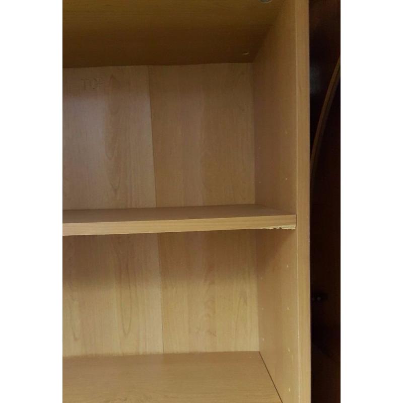 Tall Pine Veneer Bookcase