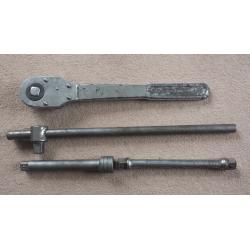 3/4" sockets, ratchet, extension bars and breaker bar