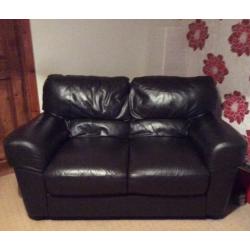 Chocolate brown 2 & 3 seater sofa set