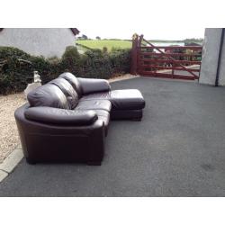 Beautiful Brown Leather Sofa