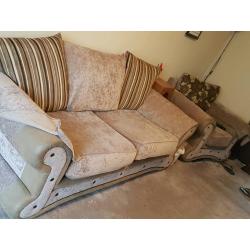 Brown/beige sofa