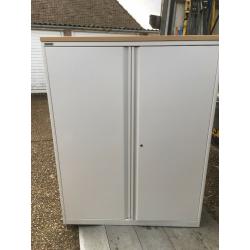 Metal storage cabinet