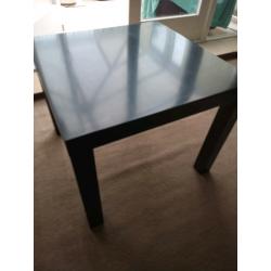 IKEA LACK black gloss side table