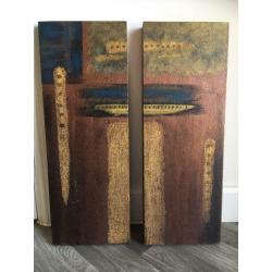 Wooden picture set