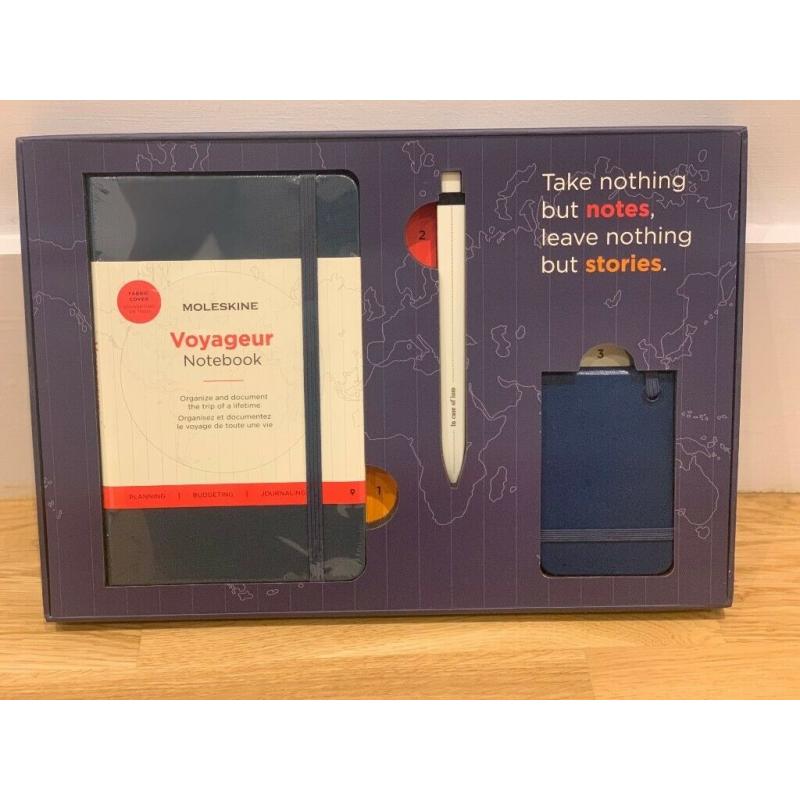 Moleskine Travel Kit - Voyageur Notebook and Pen - Brand New